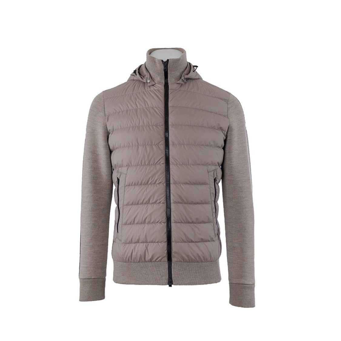 Herno Padded Wool Bomber Jacket With Detachable Hood