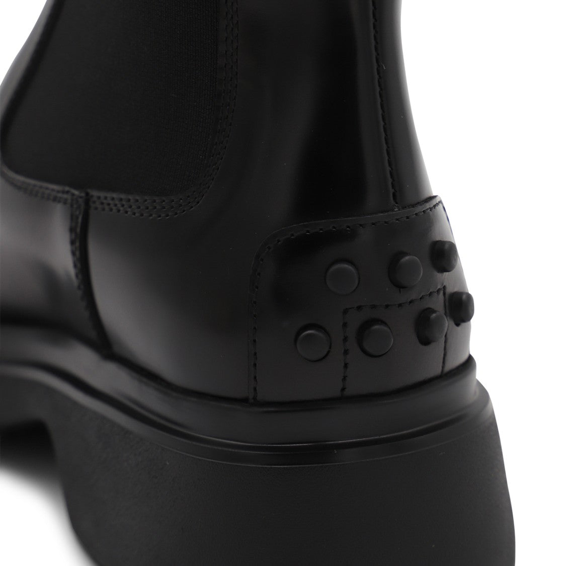 Tod's Black Leather Chunky Platform Boots