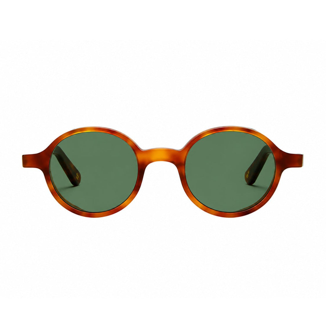 L.G.R. Vintage-Inspired Havana Acetate Sunglasses With Green Lenses