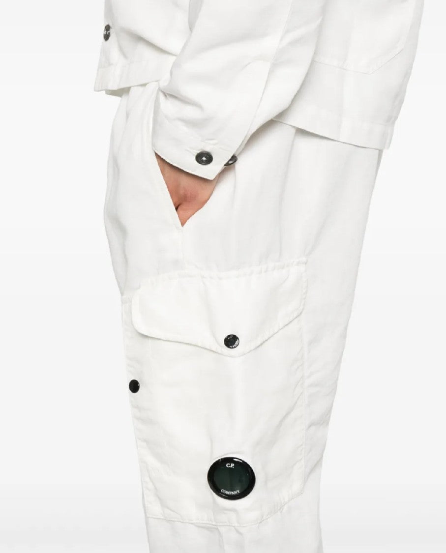 C.P. Company Regular Fit Cotton Linen Pants