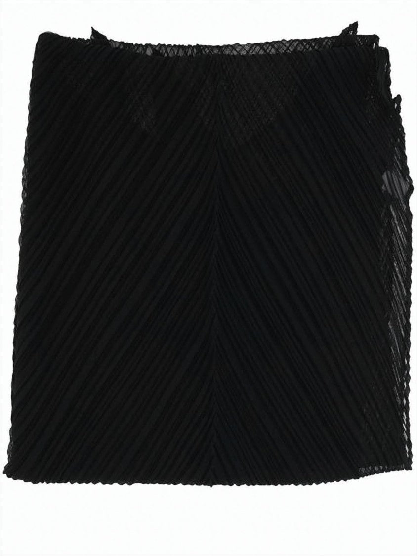 Pleats Please Finely Pleated Semi-Sheer Scarf