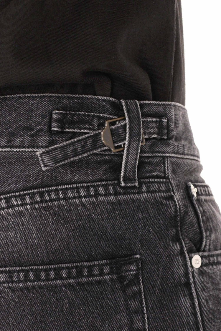 Haikure Relaxed Fit Black Denim Logan Jeans