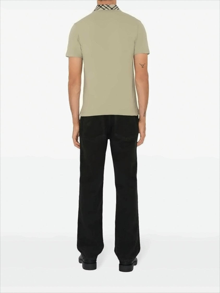 Burberry Textured Fabric Polo Shirt