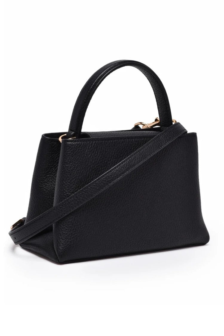 Tory Burch Britten Mini Leather Handbag - Black