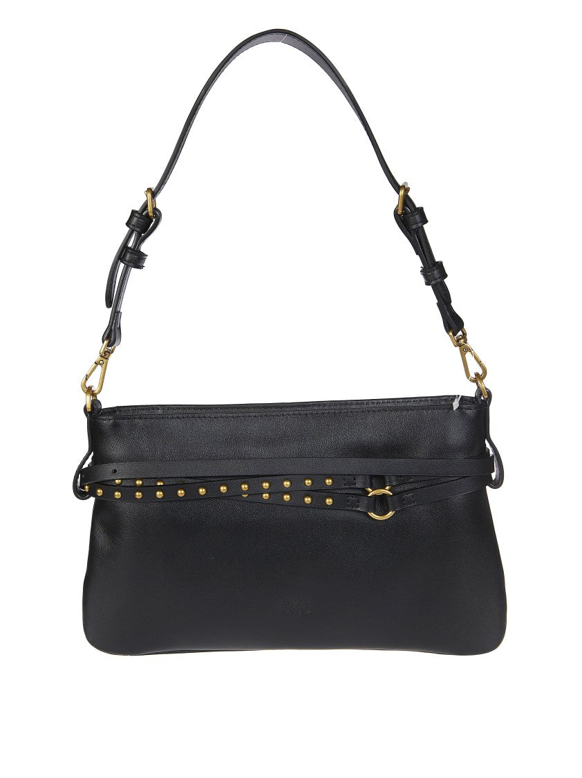 Pinko Black Mini Vitello Smooth Handbag