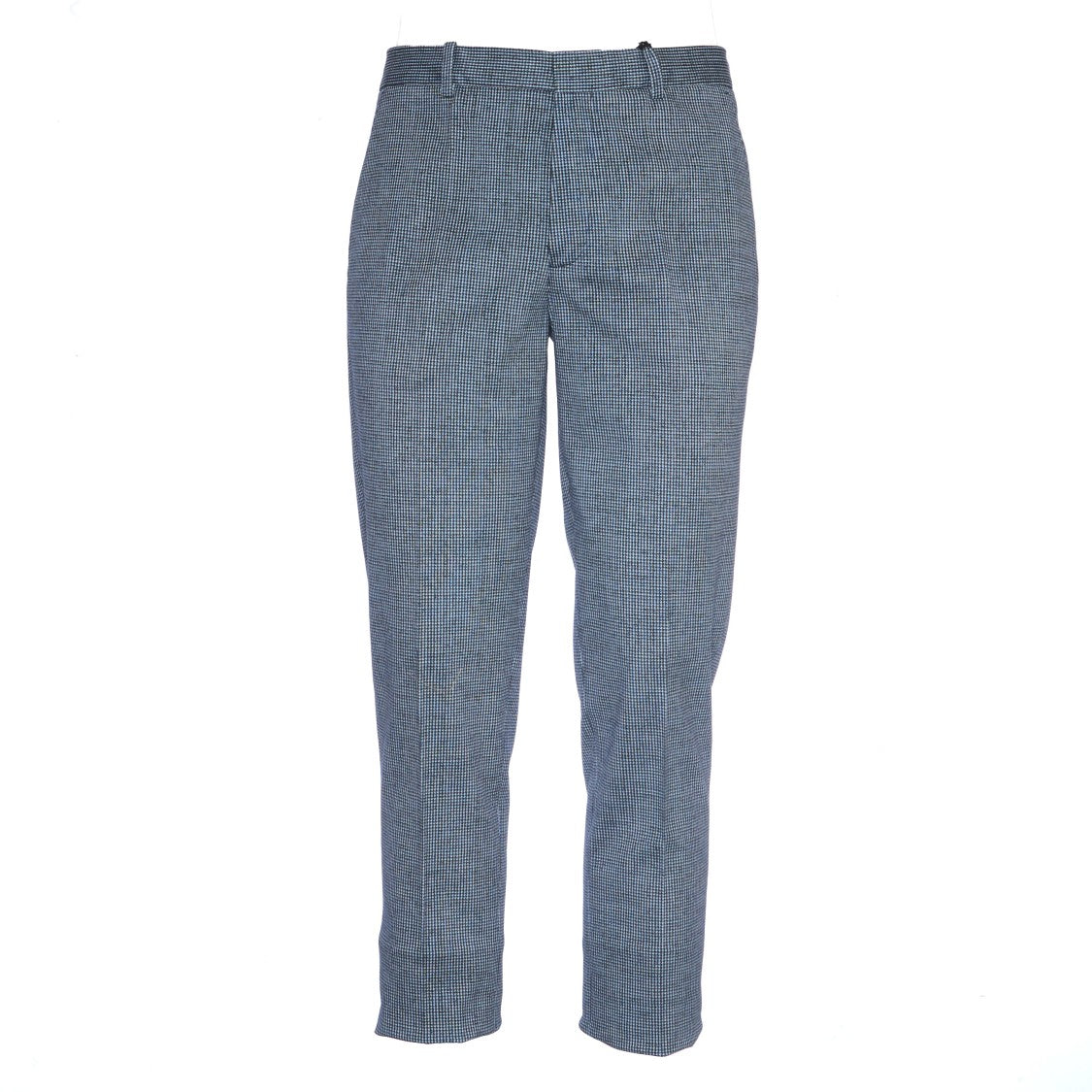 Circolo 1901 Tailored Microquadro Piquet Trousers With Functional Pockets