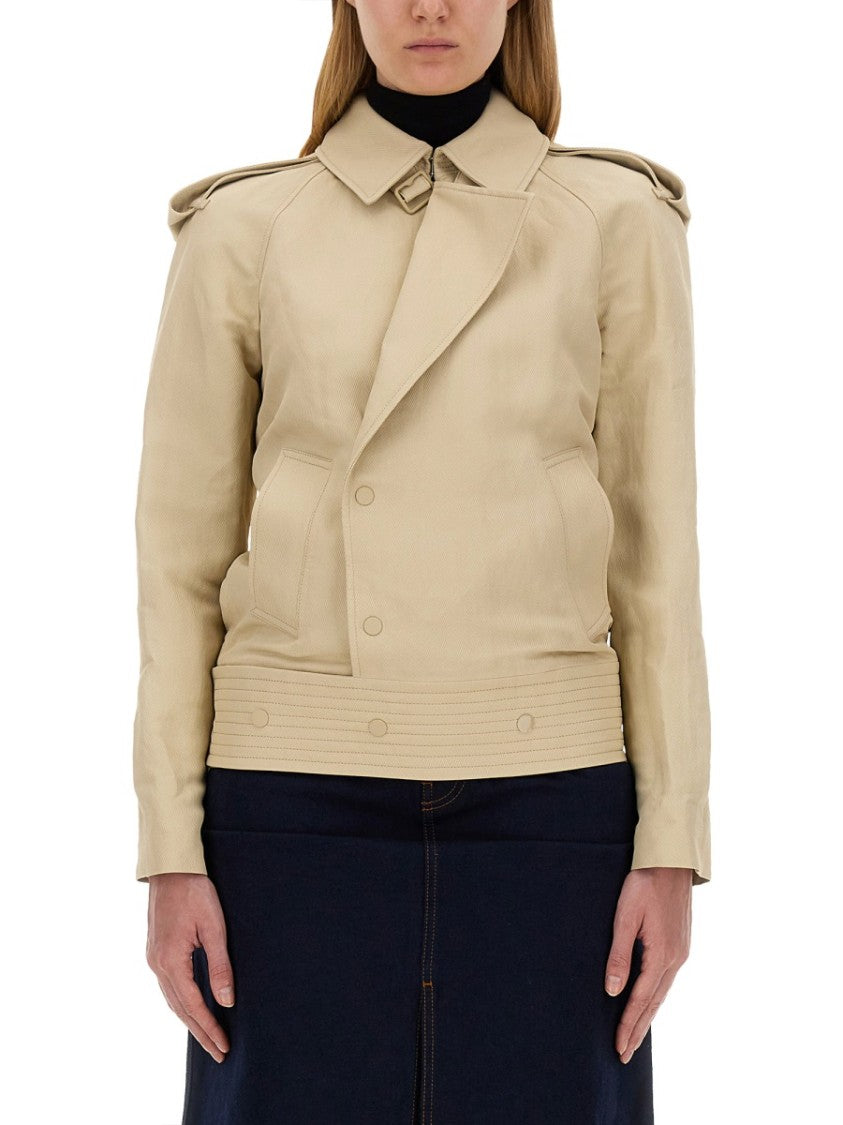 Burberry Structured Double-Breasted Trench Jacket