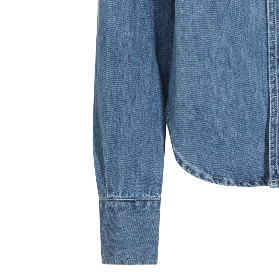 Lois Jeans Denim Shirt With Metallic Studs And Flap Pockets