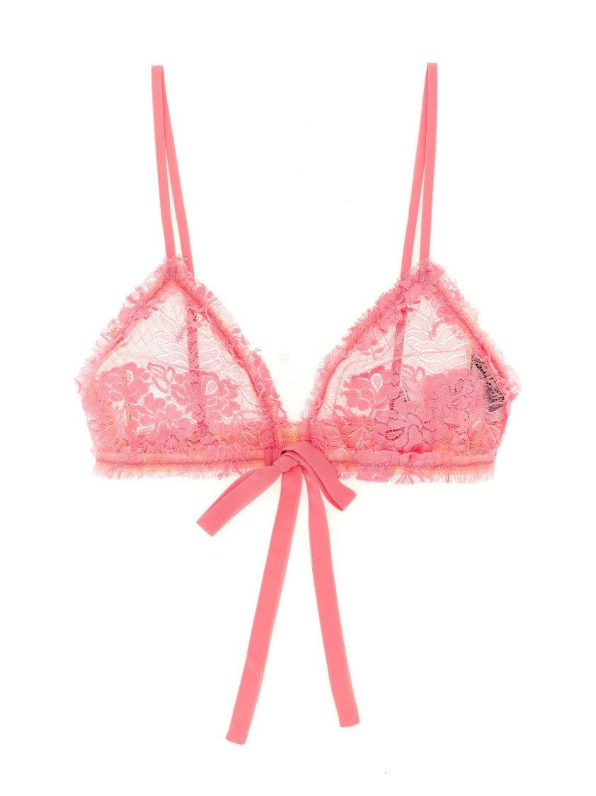 The Attico Triangle Lace Bra