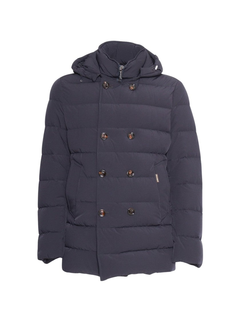 Moorer Florio Blue Padded Double-Breasted Jacket
