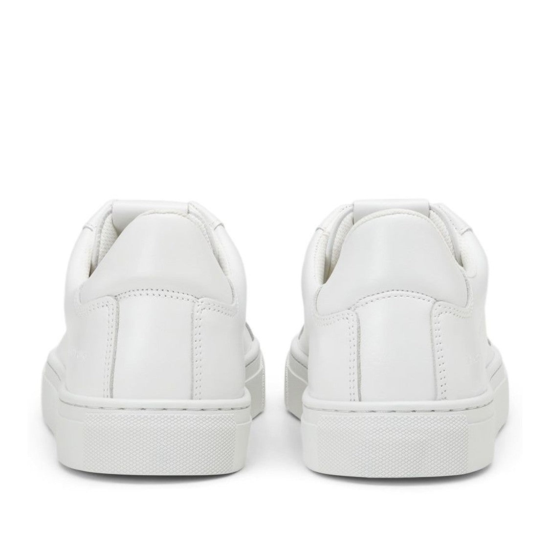 Marc O'polo White Agar Minimalist Lace-Up Leather Sneakers