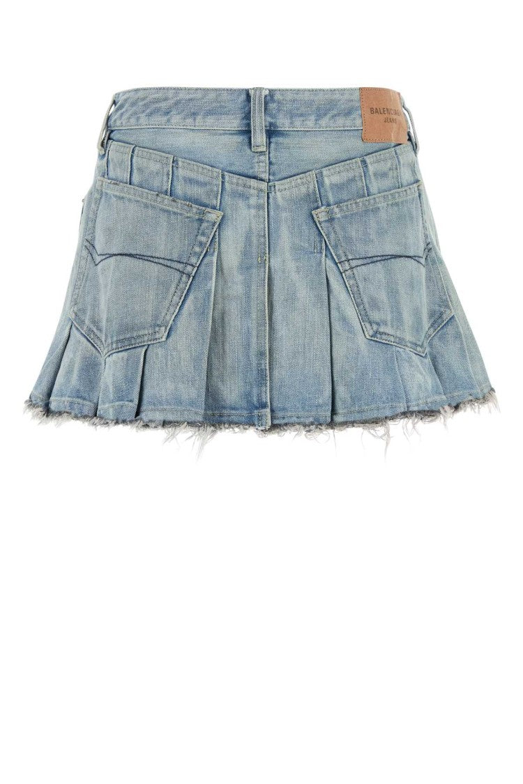 Balenciaga Denim Mini Skirt