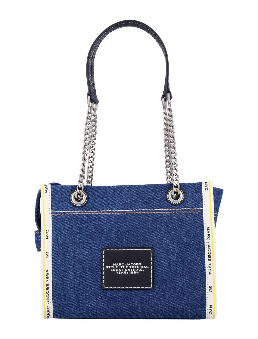 Marc Jacobs Denim Chain Small Tote Bag