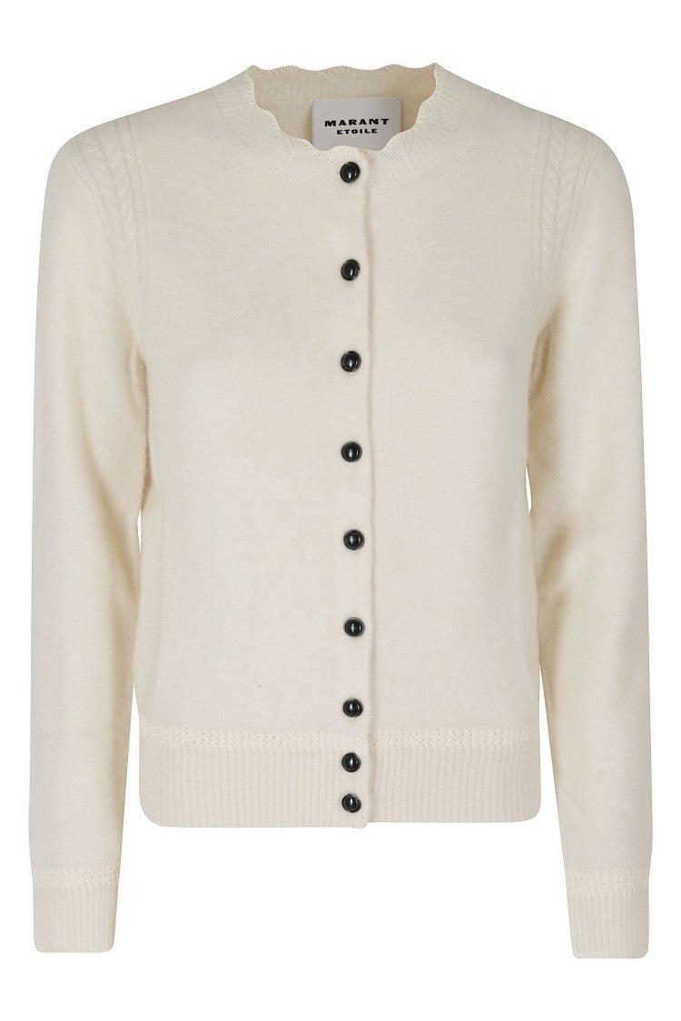 Isabel Marant Étoile Ecru Naia Baby Alpaca-Blend Cardigan