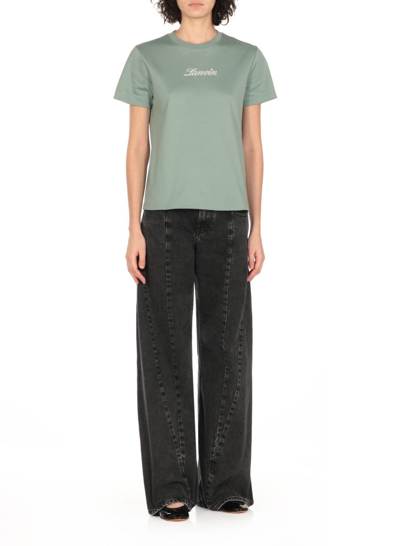 Lanvin Green Cotton T-Shirts