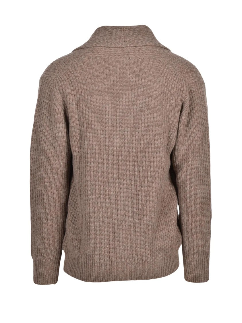 Cashmere Company P. Shawl Collar Cardigan With Button Closure In Wool Blend