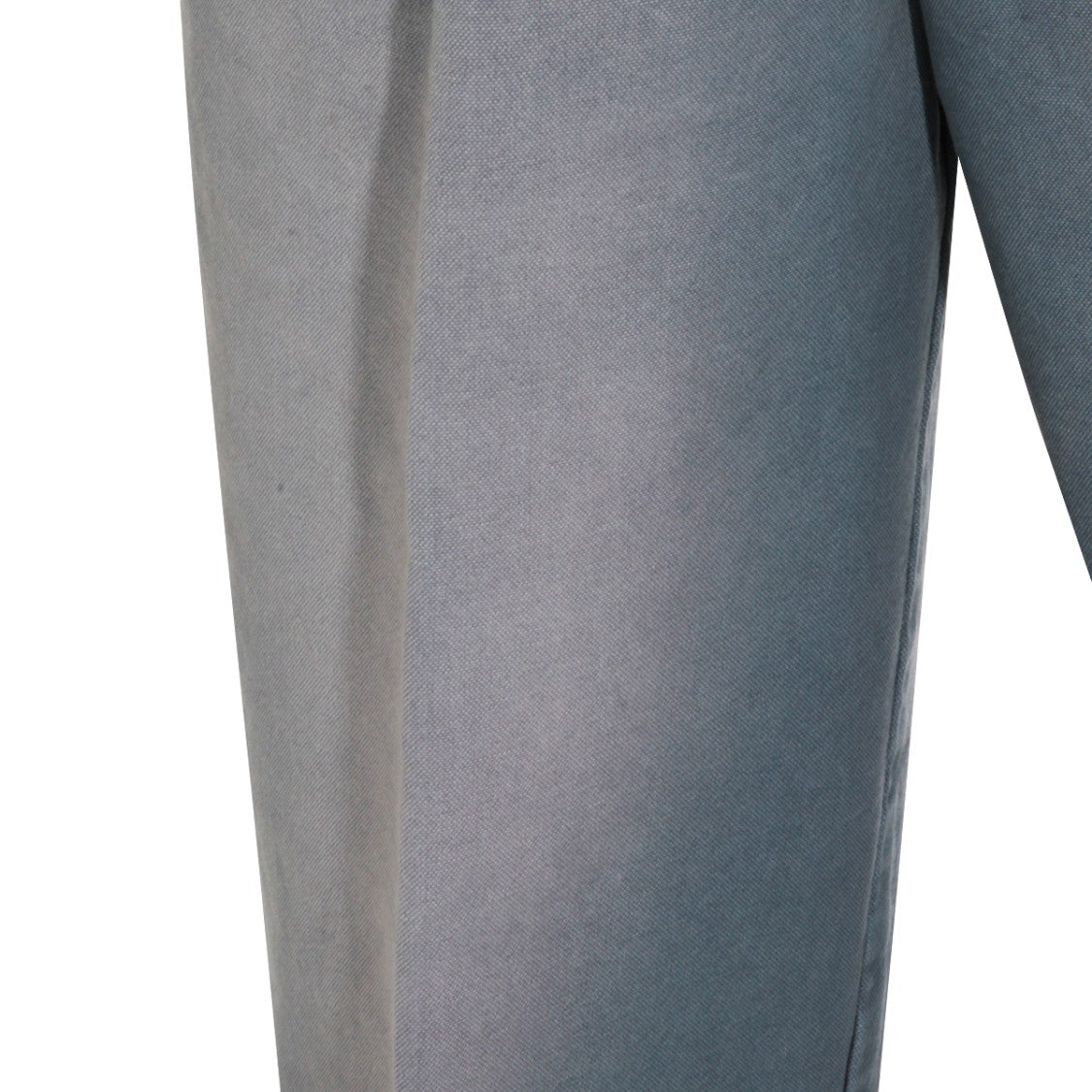 Marni Light Blue Cotton Pants With Front Pleats And Relaxed Fit