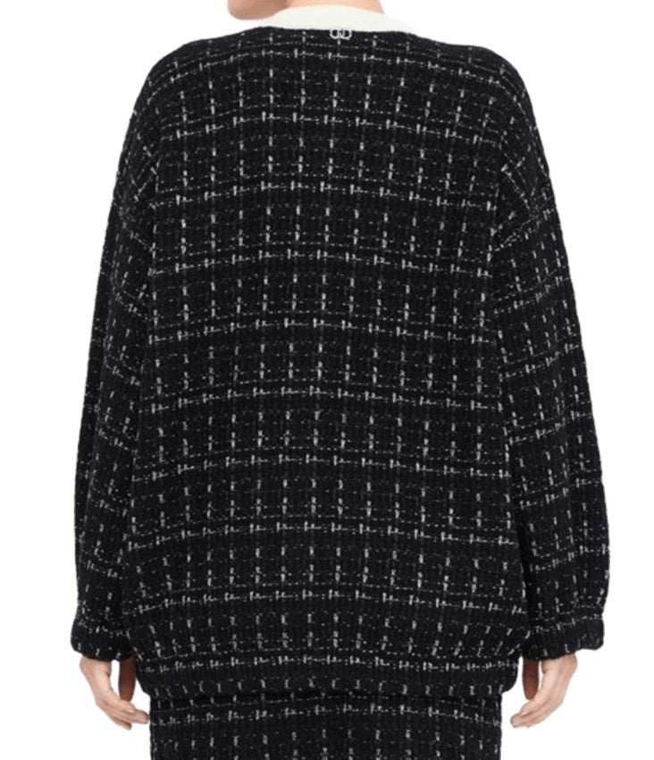 Liu Jo Black And White Checkered Jacket