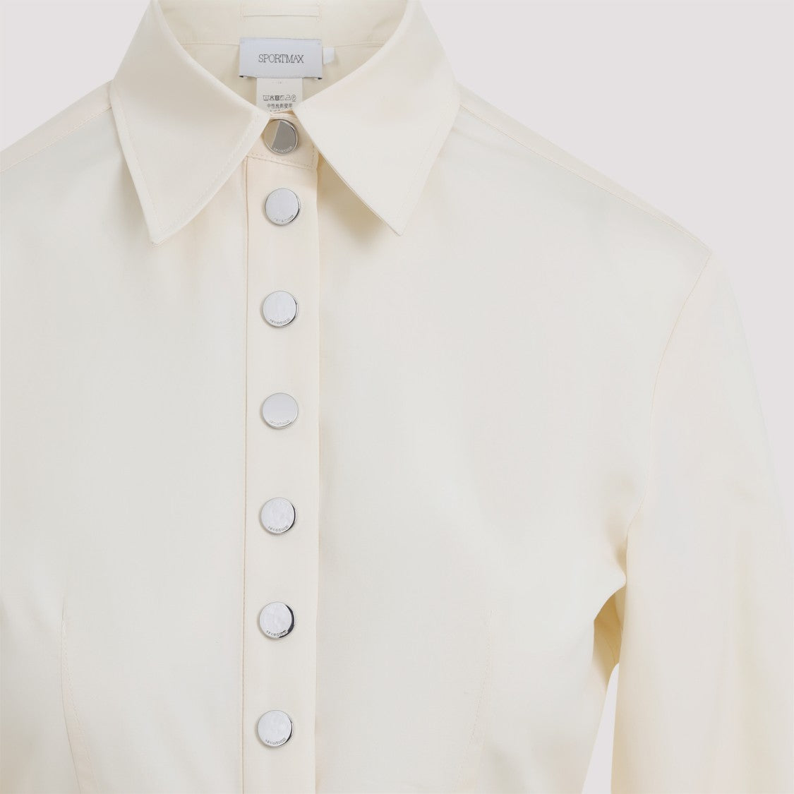 Sportmax Tailored Cotton Shirt With Classic Collar