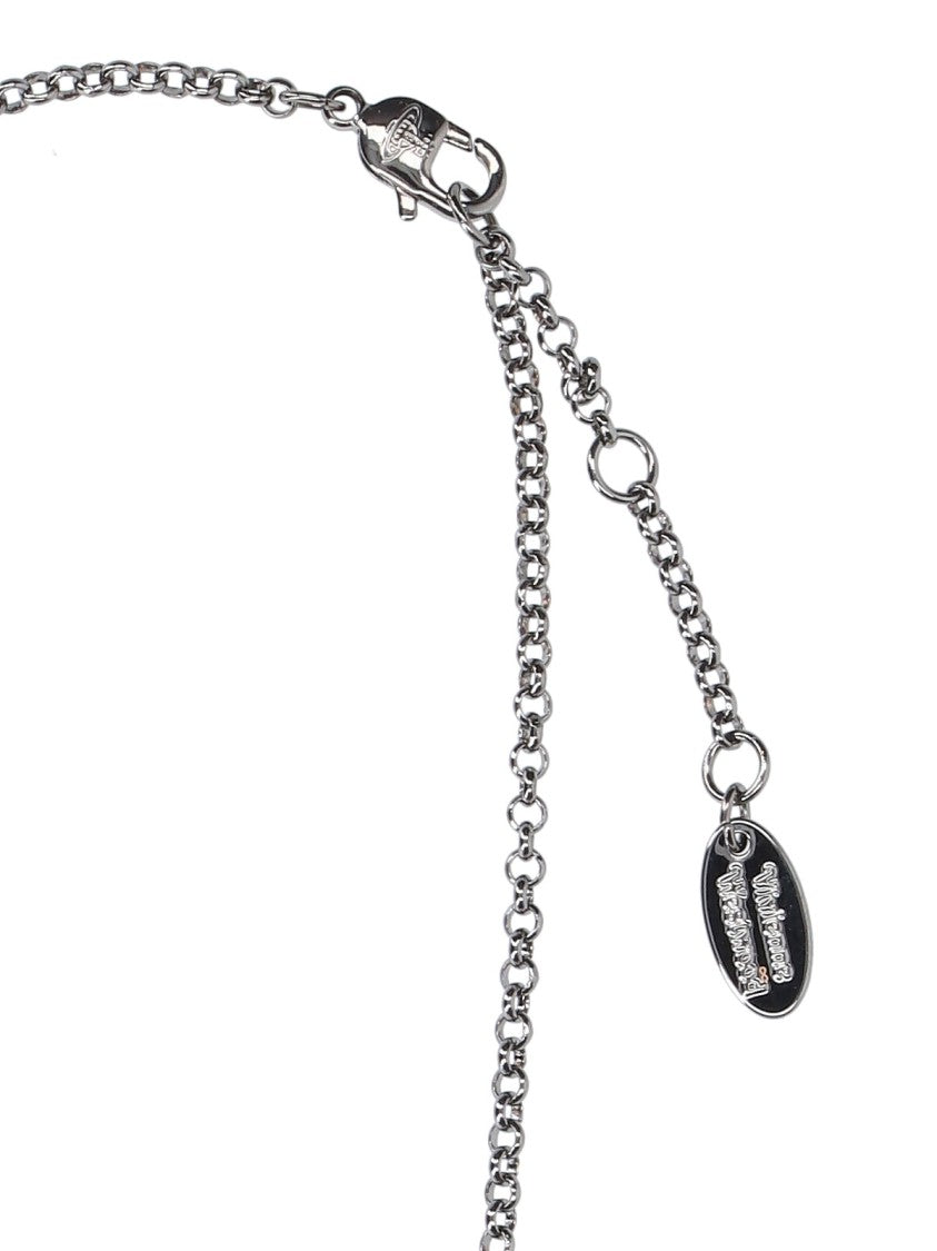 Vivienne Westwood Black Orb Charm Necklace
