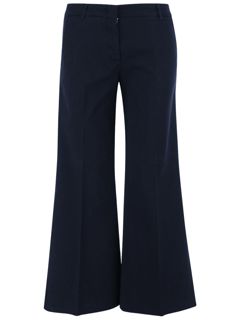 Ql2 Flared Navy Blue Pants