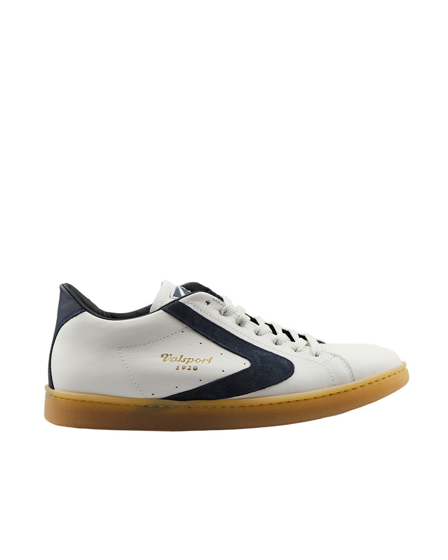 Valsport Leather Low-Top Sneakers With Honey Rubber Sole
