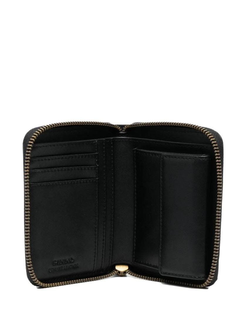 Pinko Compact Zip-Around Wallet With Prominent Logo Emblem