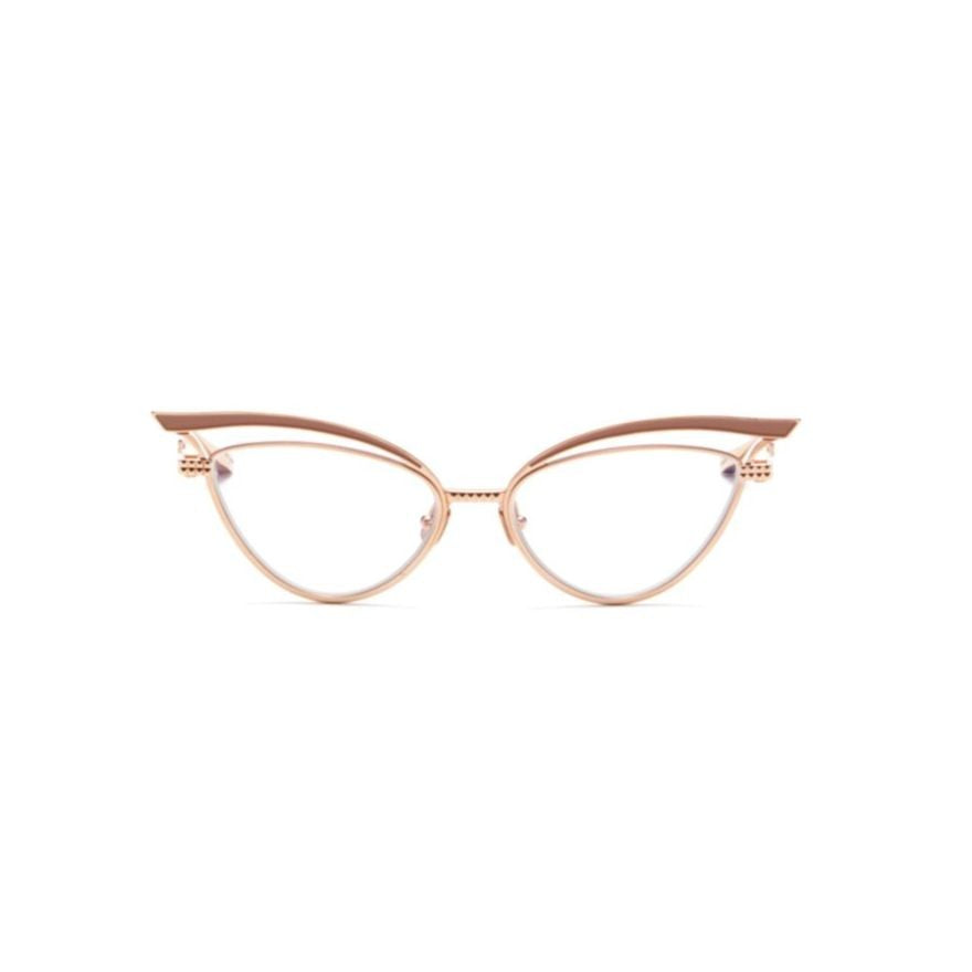 Valentino V - Glassliner Gold Cat-Eye Frame Eyeglasses