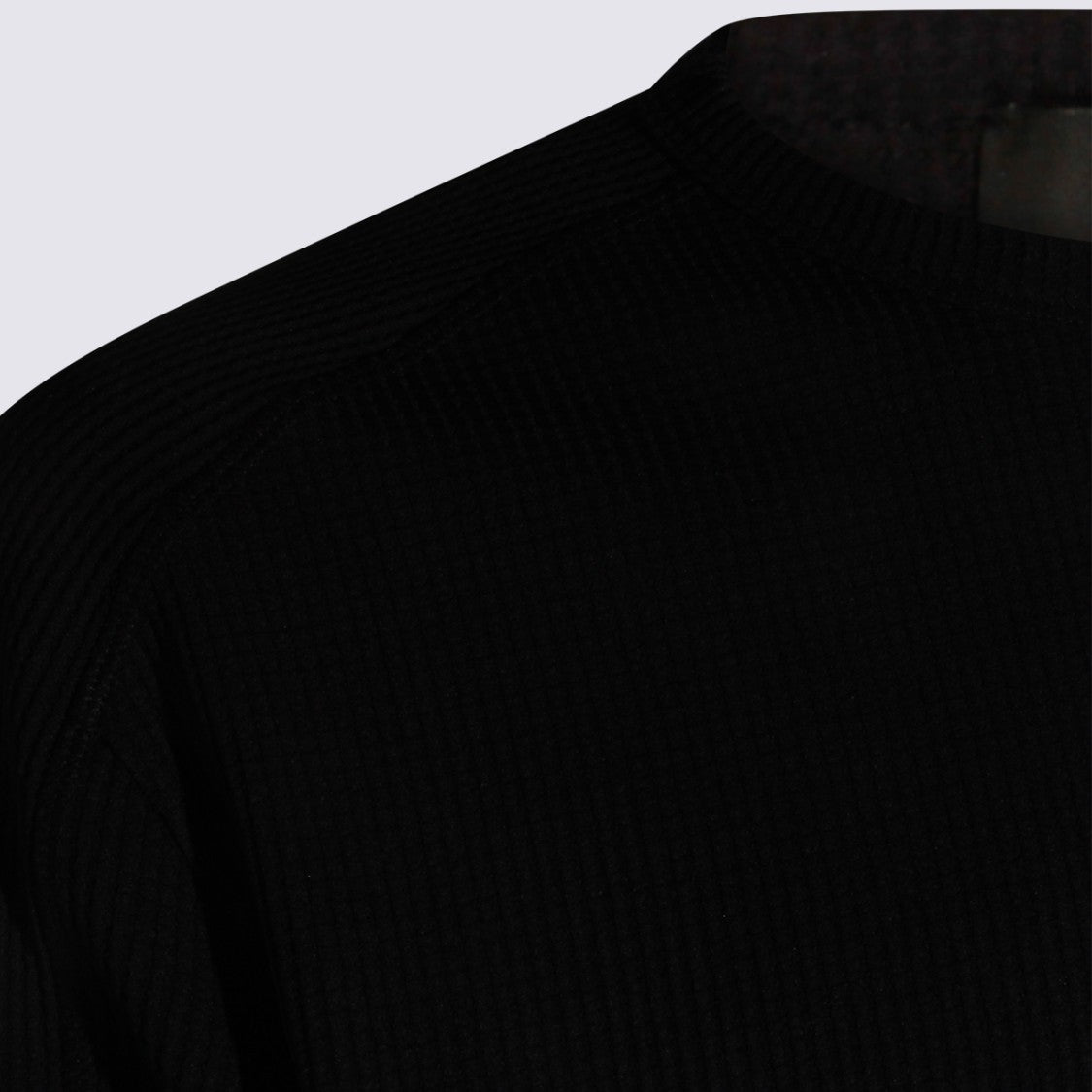 Laminar Ribbed Crew Neck Sweater With Relaxed Fit