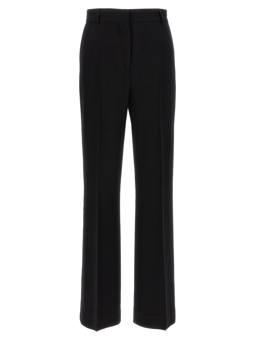 Totême Flared Trousers With Stretched Pleat And Tailored Fit