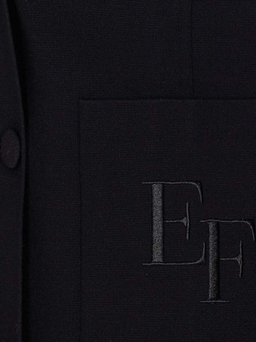 Elisabetta Franchi Tailored Double-Breasted Jacket With Structured Silhouette