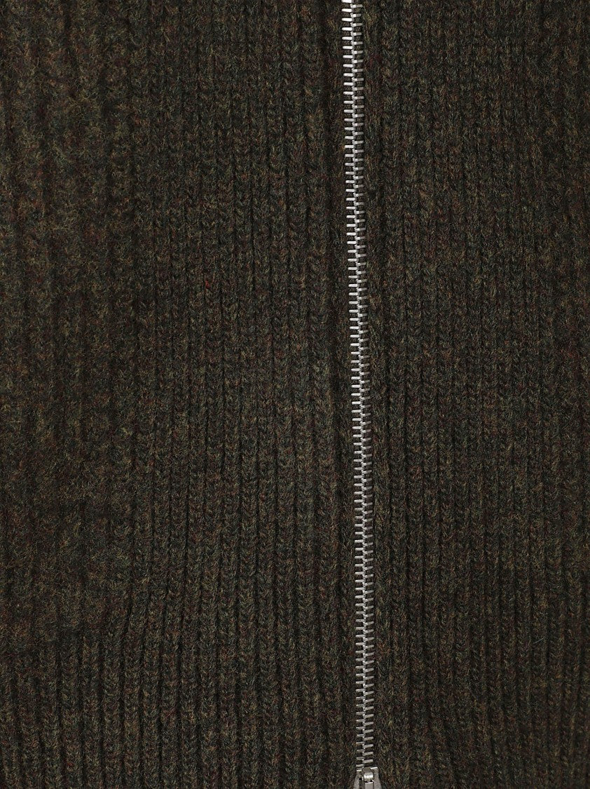 Jil Sander Sleeveless Zip-Through Wool Coat