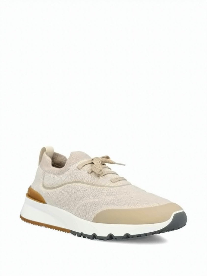 Brunello Cucinelli Techno Cotton Knit Runner Sneakers