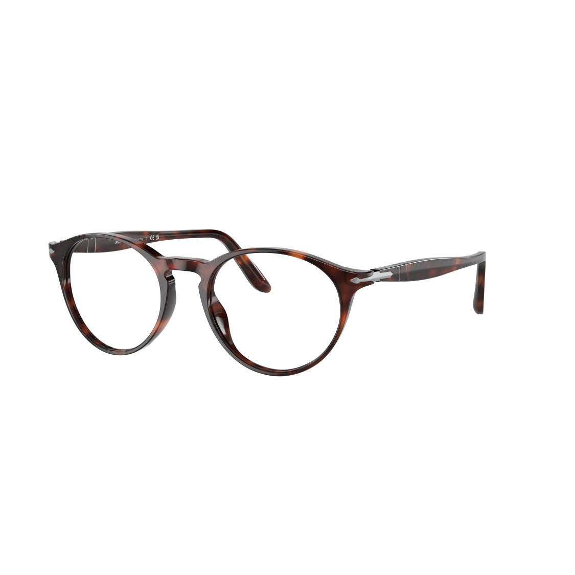 Persol 0Po3092v Round Acetate Eyeglasses With Tortoiseshell Pattern