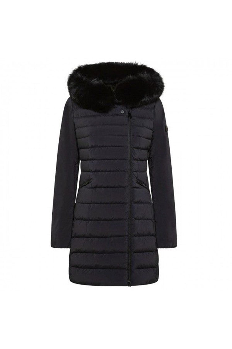 Peuterey Padded Jacket With Faux Fur Collar And Quilted Design