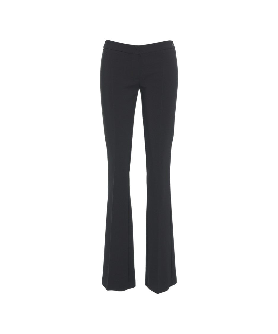 Elisabetta Franchi Flared Wide-Leg Trousers With Streamlined Design