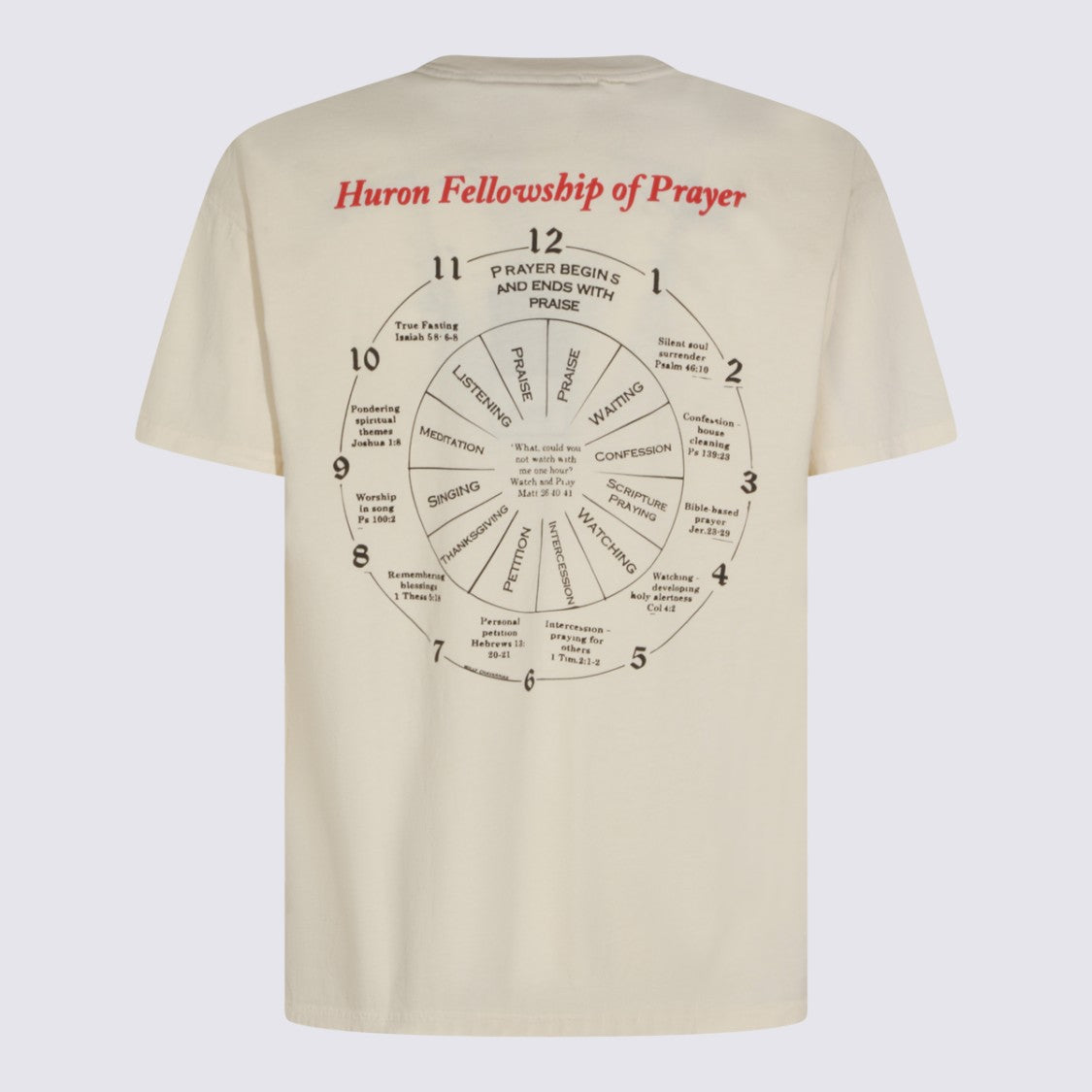 Willy Chavarria Short-Sleeve Graphic T-Shirt With Prayer Motif