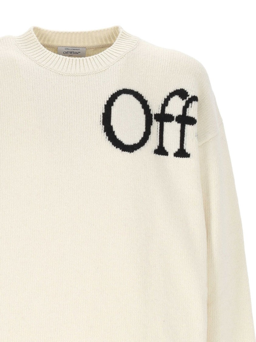 Off-White Bookish Shared Knit Crewneck Sweater