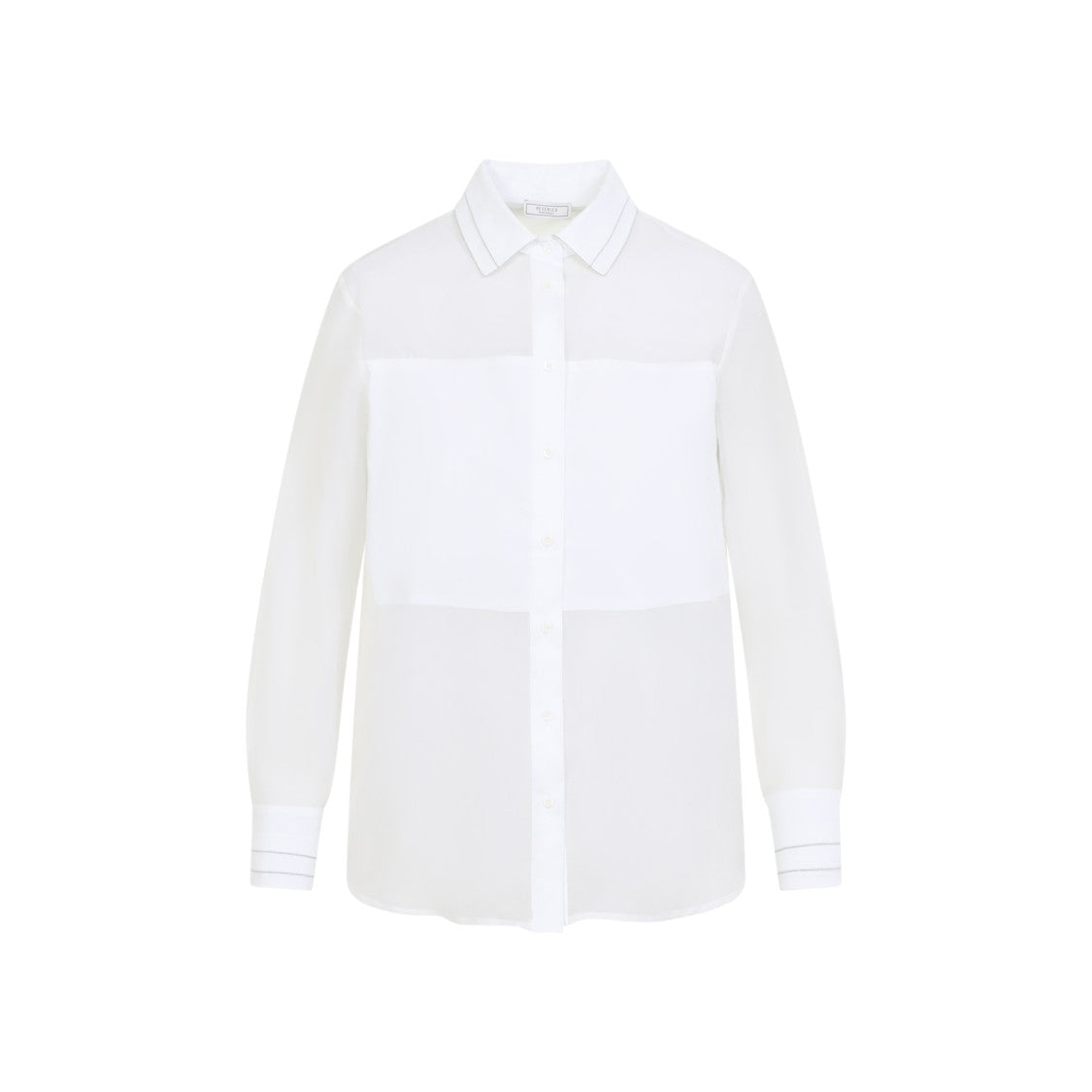 Peserico Classic Button-Down Shirt In Cotton-Silk Blend