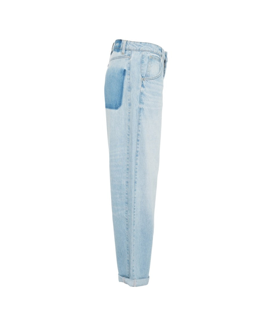 Seventy + Mochi Wide Leg 'Turn Up Bo' Jeans