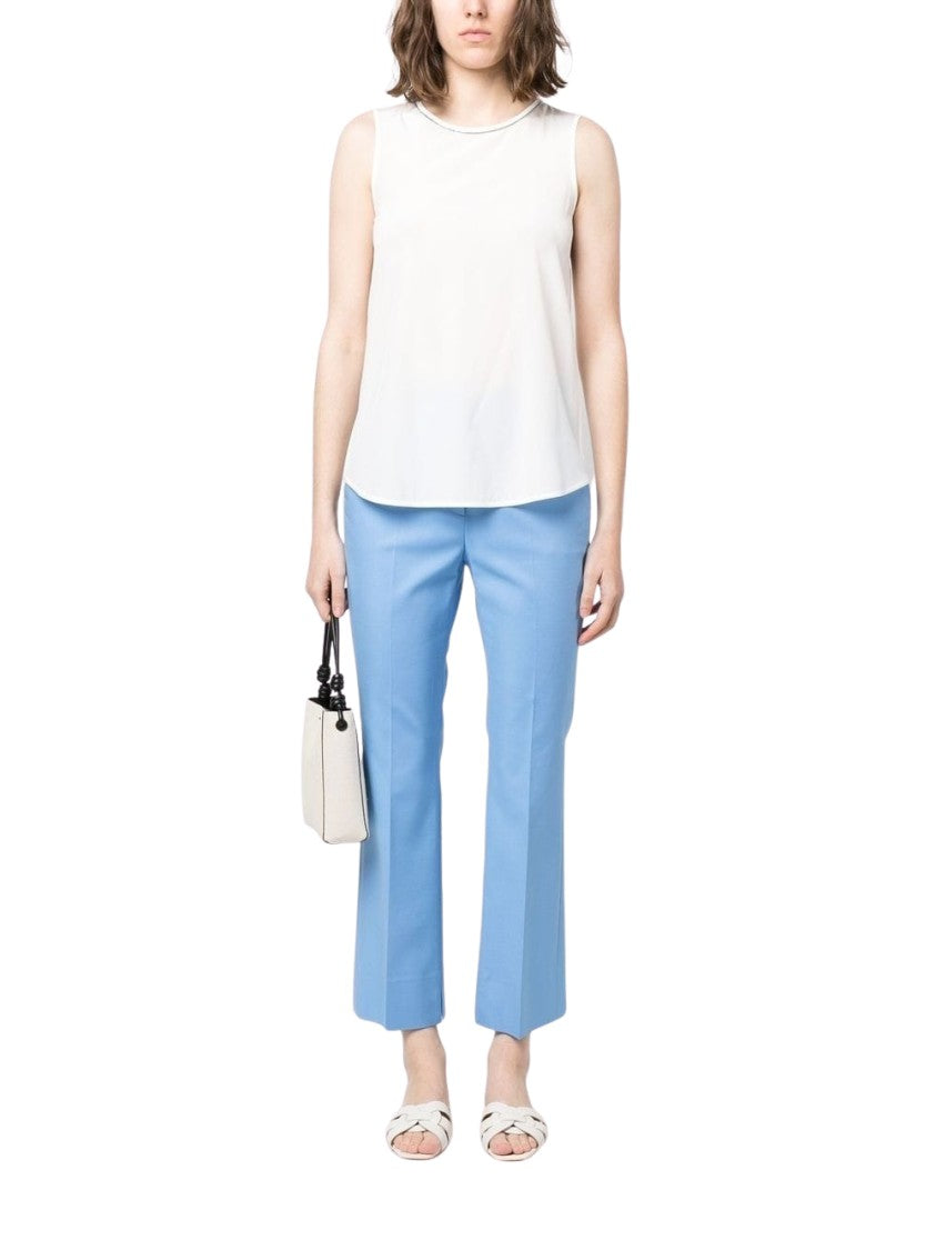 Peserico Sophisticated Sleeveless Top With Elegant Neckline Detail