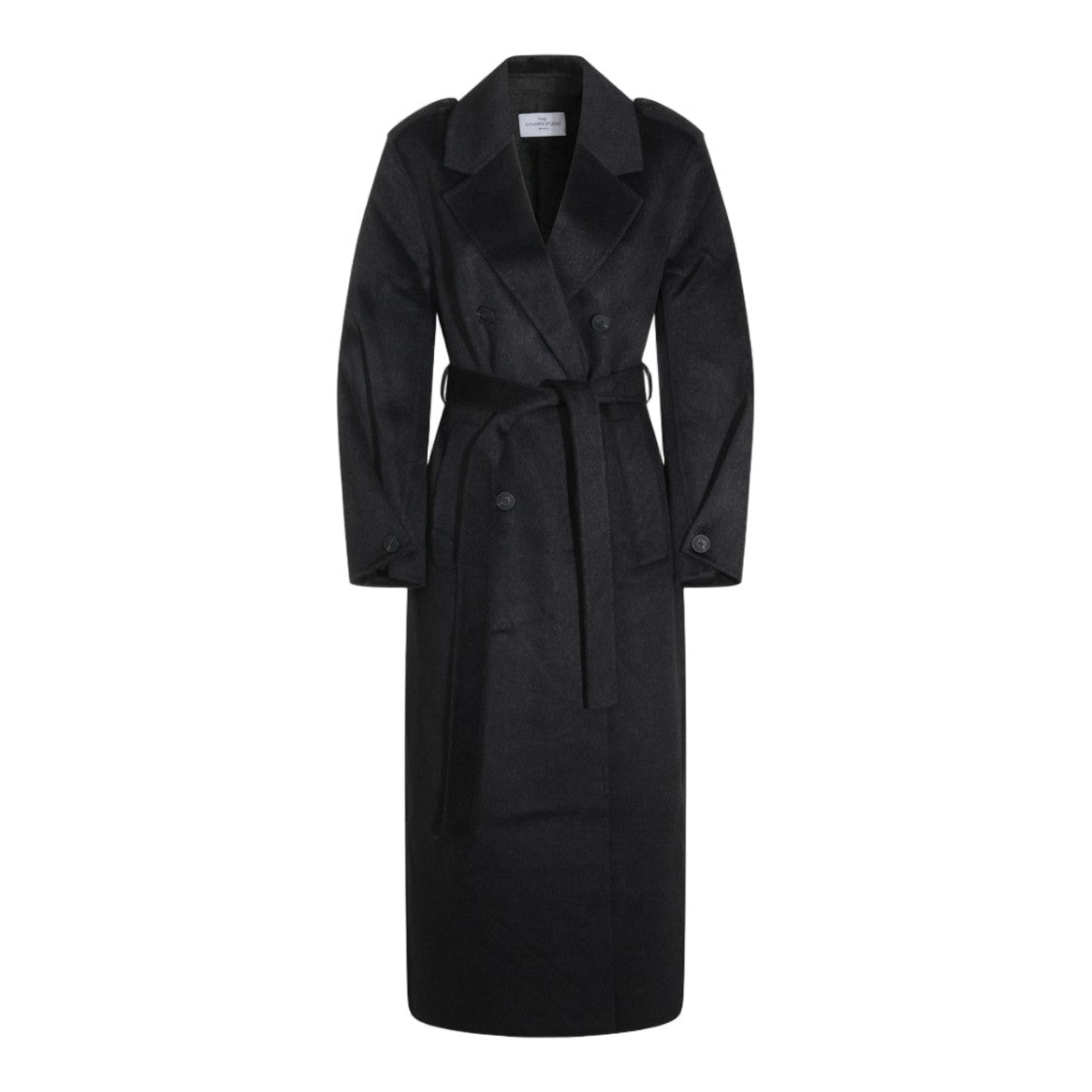 The Dynamis Studio Long Double-Breasted Wide-Lapel Coat