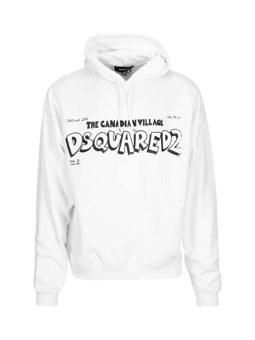 Dsquared2 Canadian Village Logo Oversize Hoodie