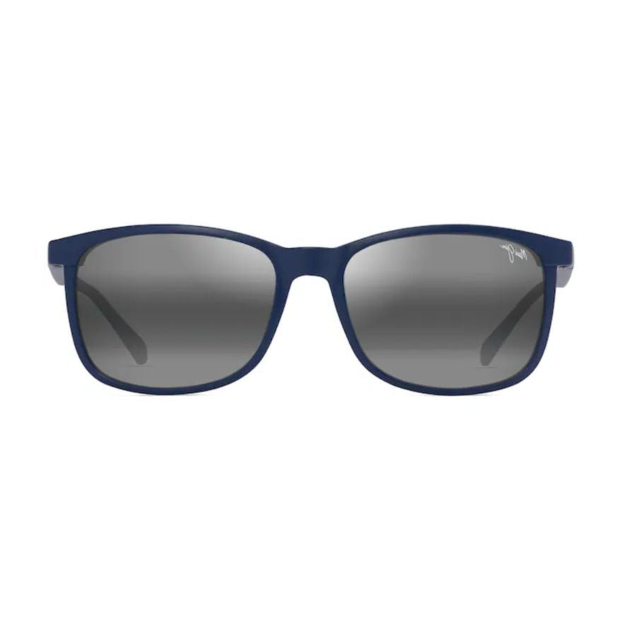 Maui Jim Hulili Matte Navy Rectangular Sunglasses With Gradient Grey Lenses