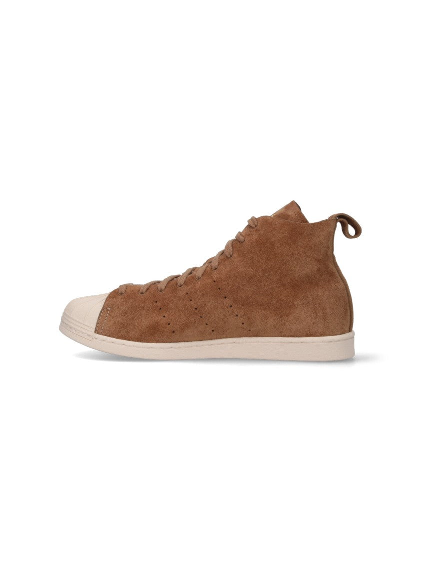 Adidas X Wales Bonner "Superstar Hi" Sneakers Brown