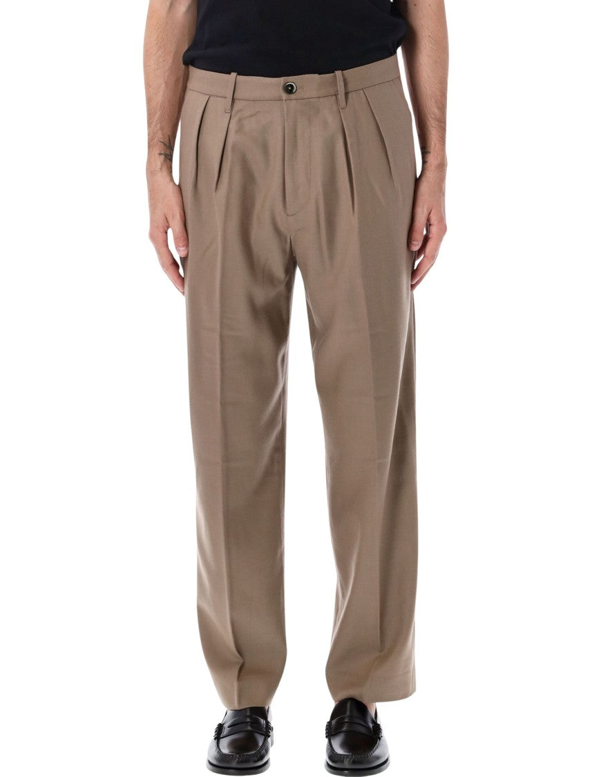 Nine In The Morning Kai Pleated Front Flap Pocket Straight-Leg Casual Pants