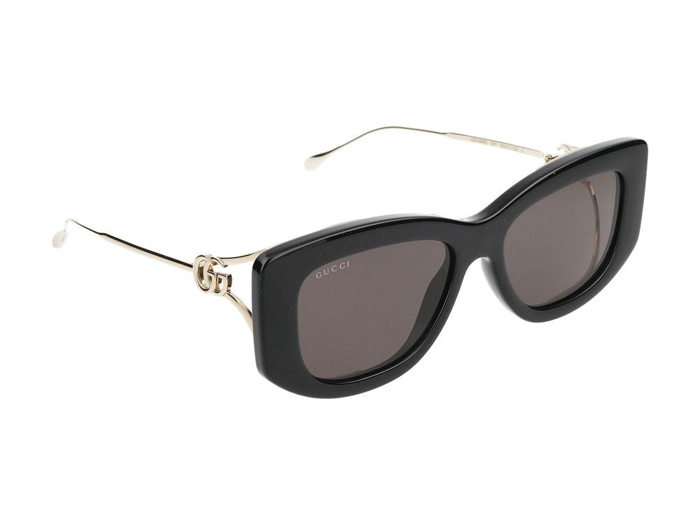 Gucci Sunglasses Gg1566s 001 Black Gold Grey 55/17/120
