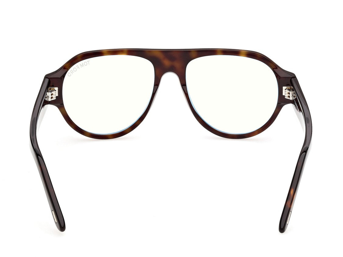 Tom Ford Ft6178-B Tortoiseshell Metallic Logo Aviator Sunglasses