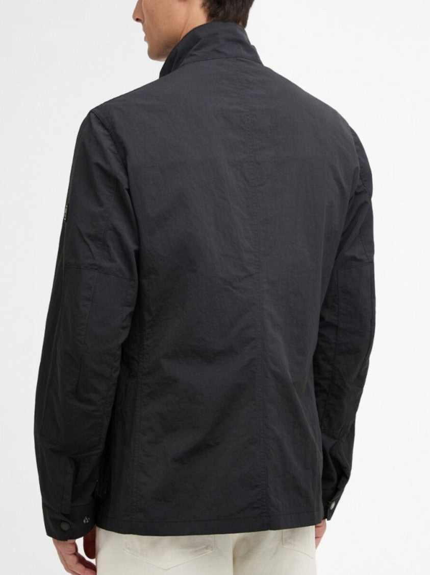Barbour Structured Black High Collar Jacket