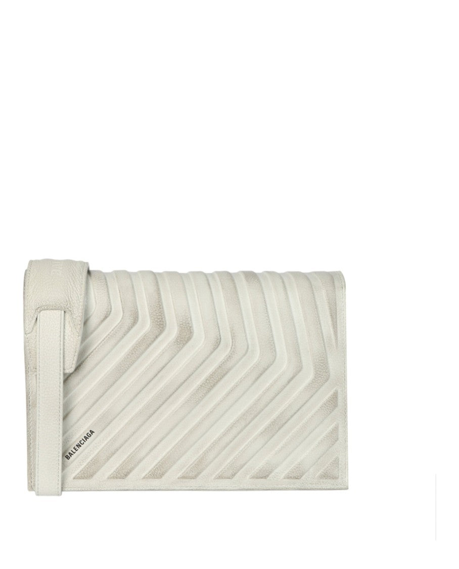 Balenciaga Distressed Grained Calfskin Embossed Car Flap Bag